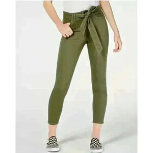 Vanilla Star Belted Cropped Jeans